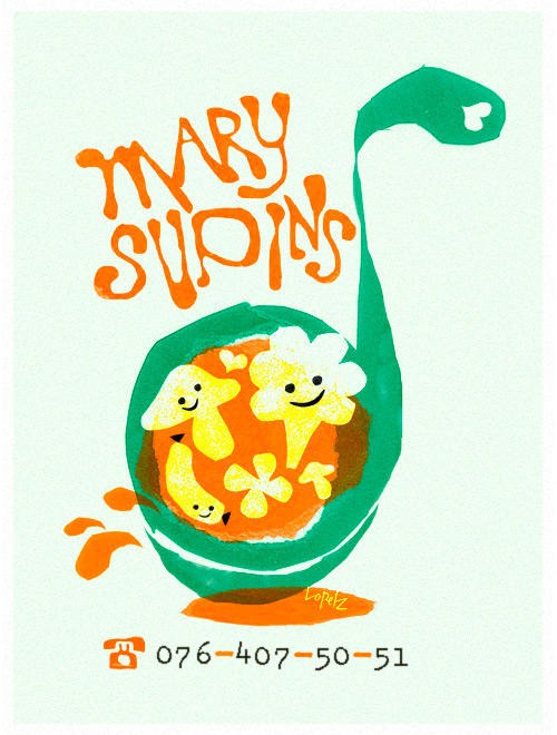 Mary Supins flying soup service